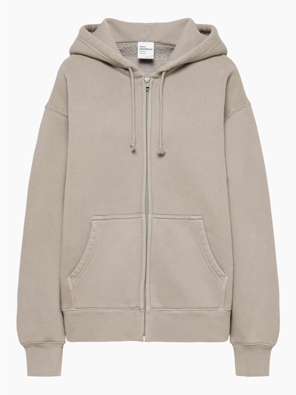 TNA Bubble Fleece boyfriend zip hoodie